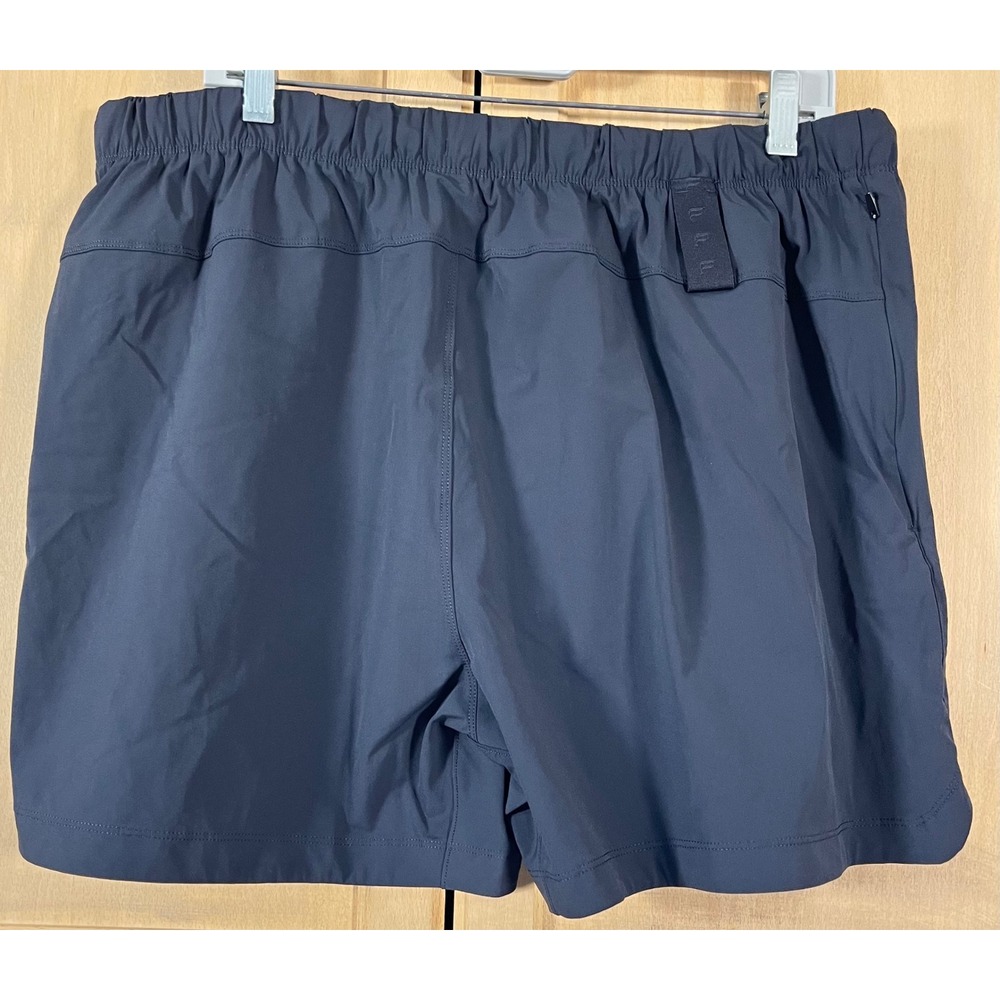 Fabletics Athletic Shorts Mens XXL Black Drawstring Zipper Pockets - Picture 2 of 6